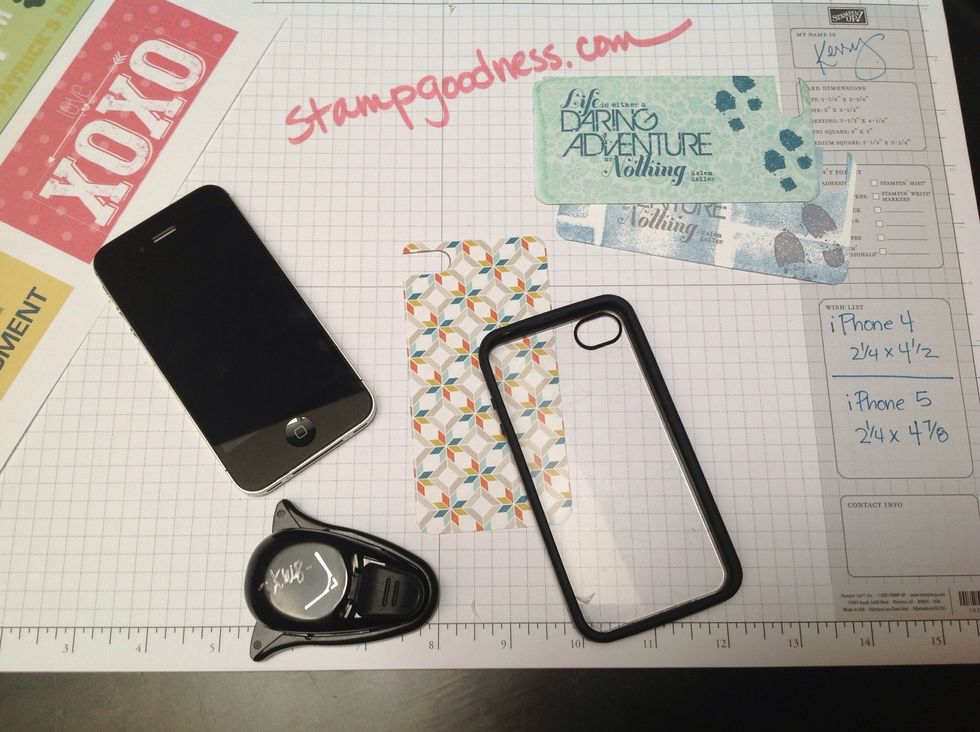 Notice the opening cut out...now this is ready to insert and the case and use! Change out as often as you would like!