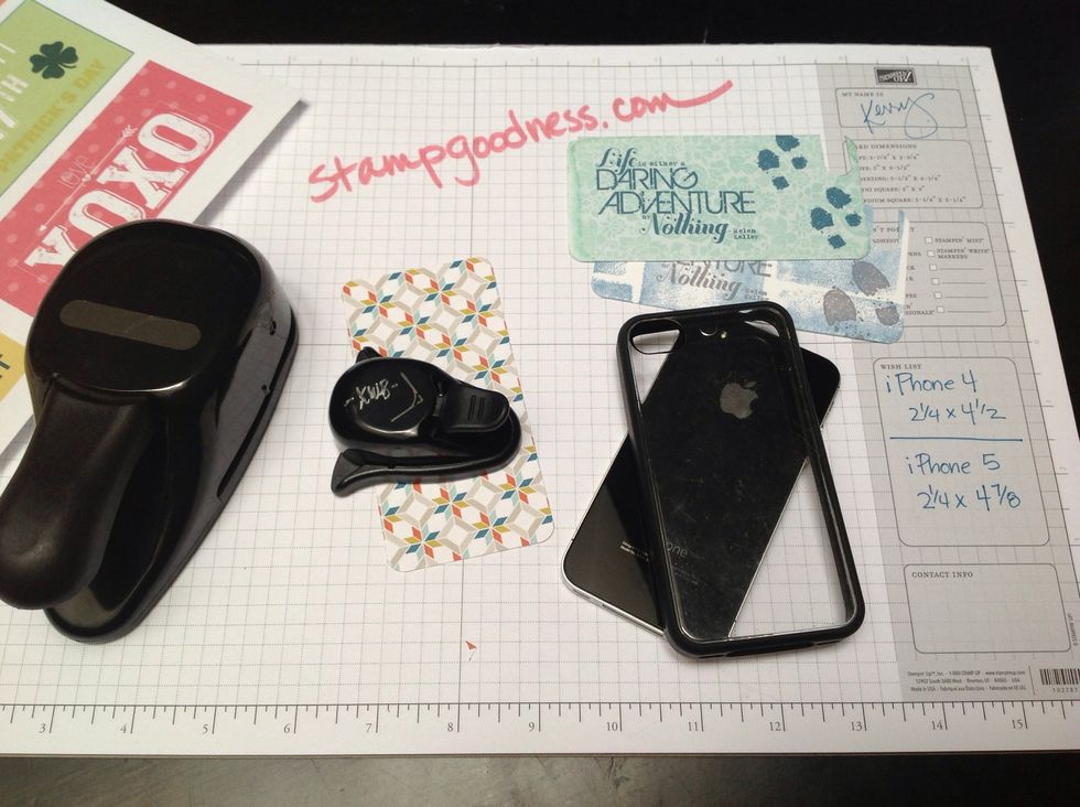 Notice the rounded corners...in a pinch you could use scissors, but the punch makes it really easy to do this!