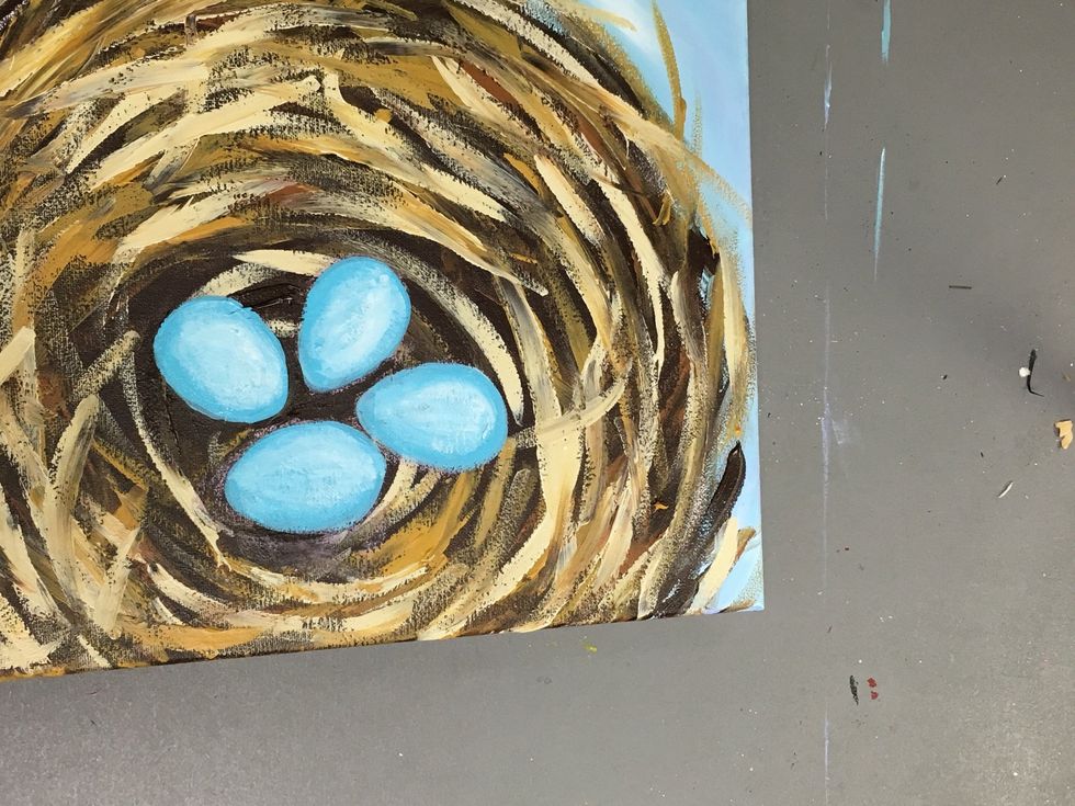 Notice they are a darker blue around the outer edges.