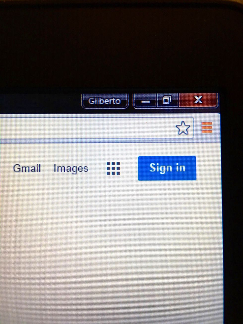 Notice your name at the top right of your browser.