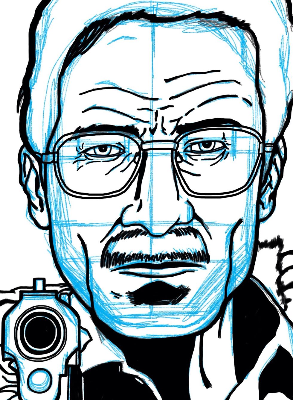 Now a new ink layer is created. I switch to a flat marker. Find that in the inking section.