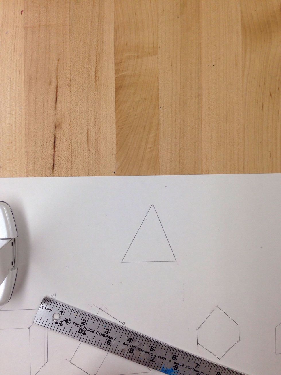 Now a triangle to pyramid