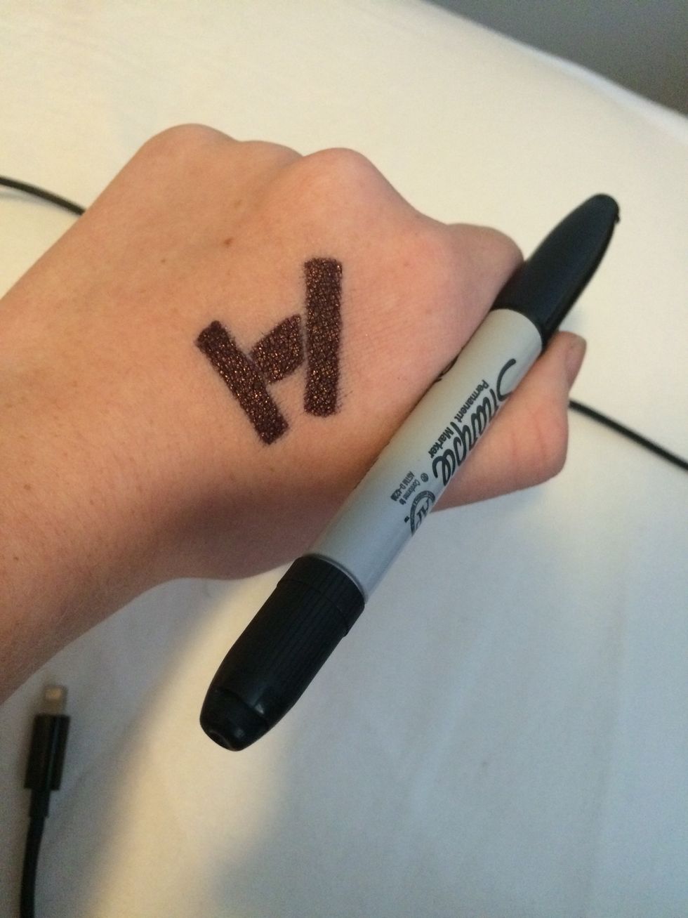 now add 1-2 layers of sharpie\ud83d\ude0c dry, and go to next step