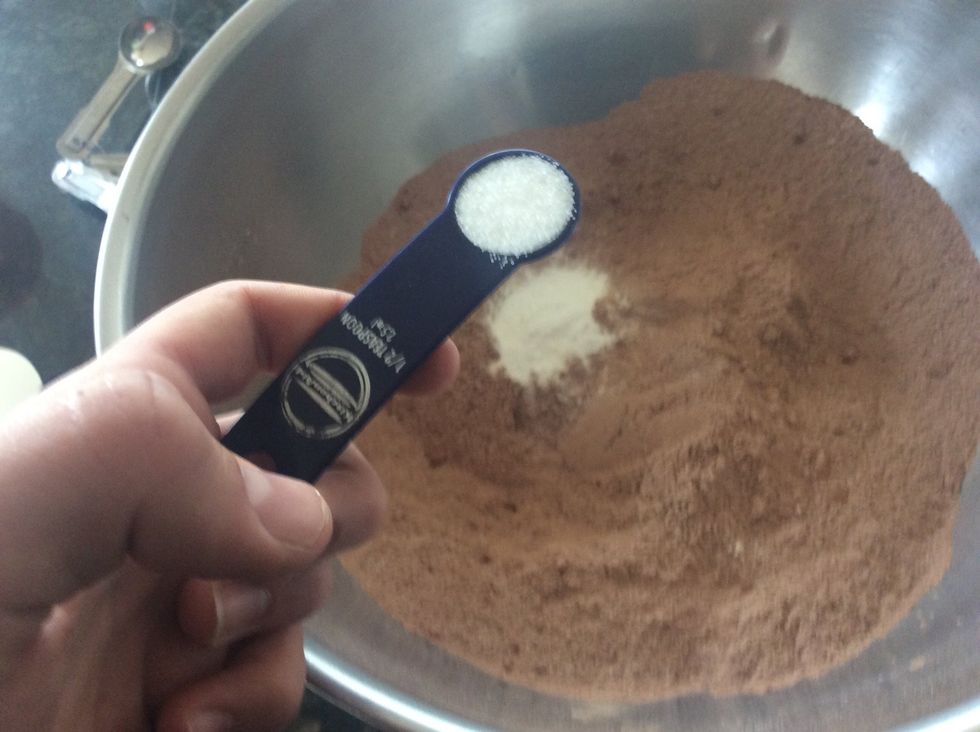 Now add 1/2 teaspoons of salt.