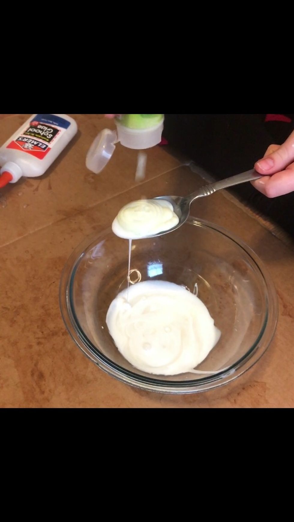 Now add 1 tablespoon of your favorite hand or body lotion