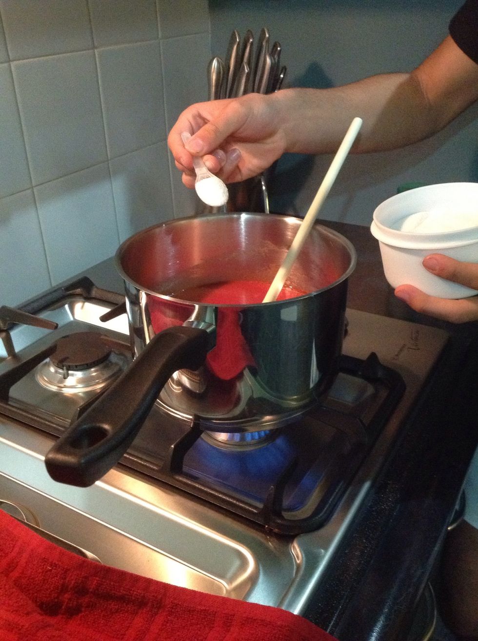 Now add 1 tea spoon of salt
