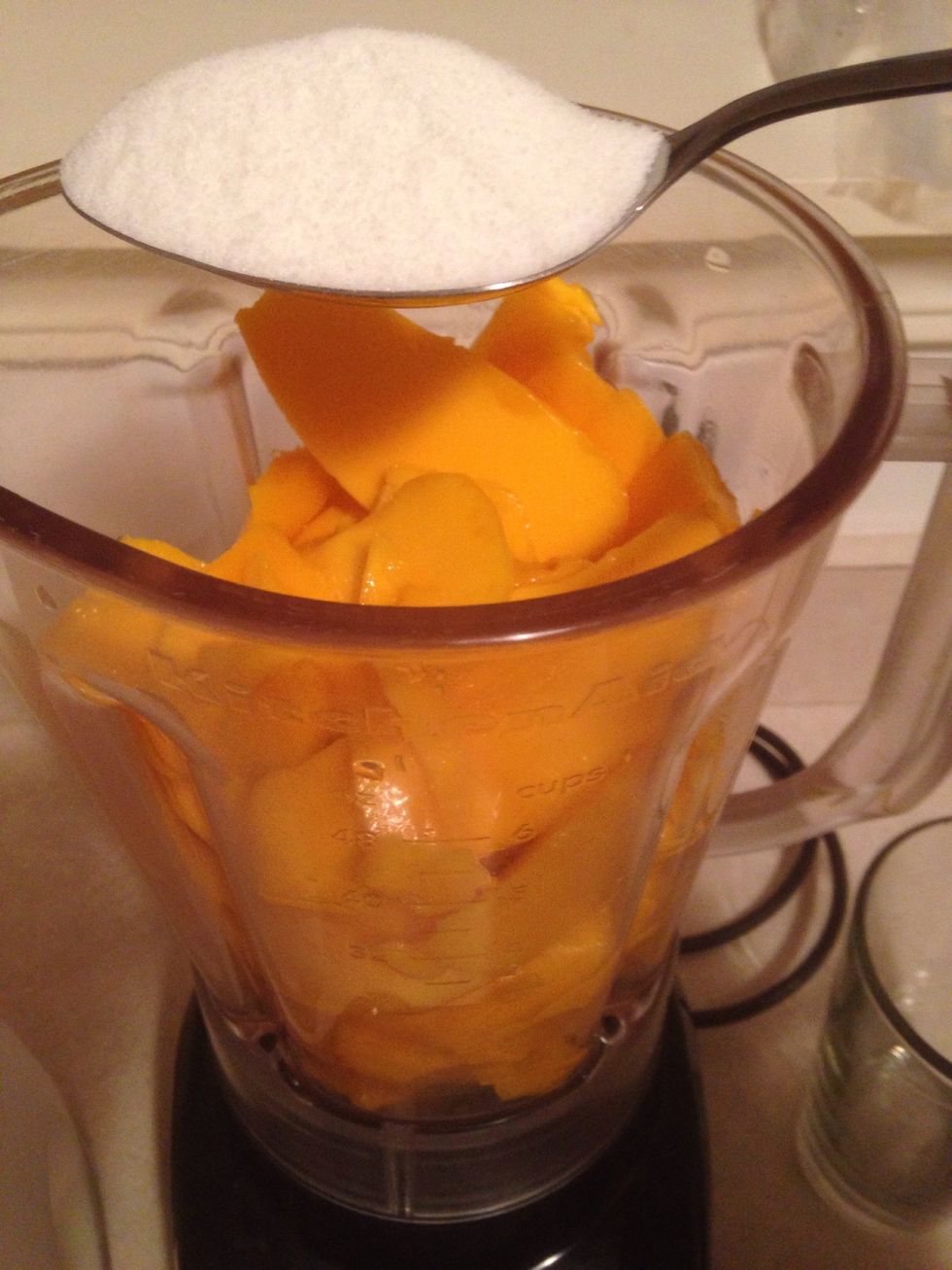 Now add 2-3 1/2 spoons of sugar depending on how sweet you want it