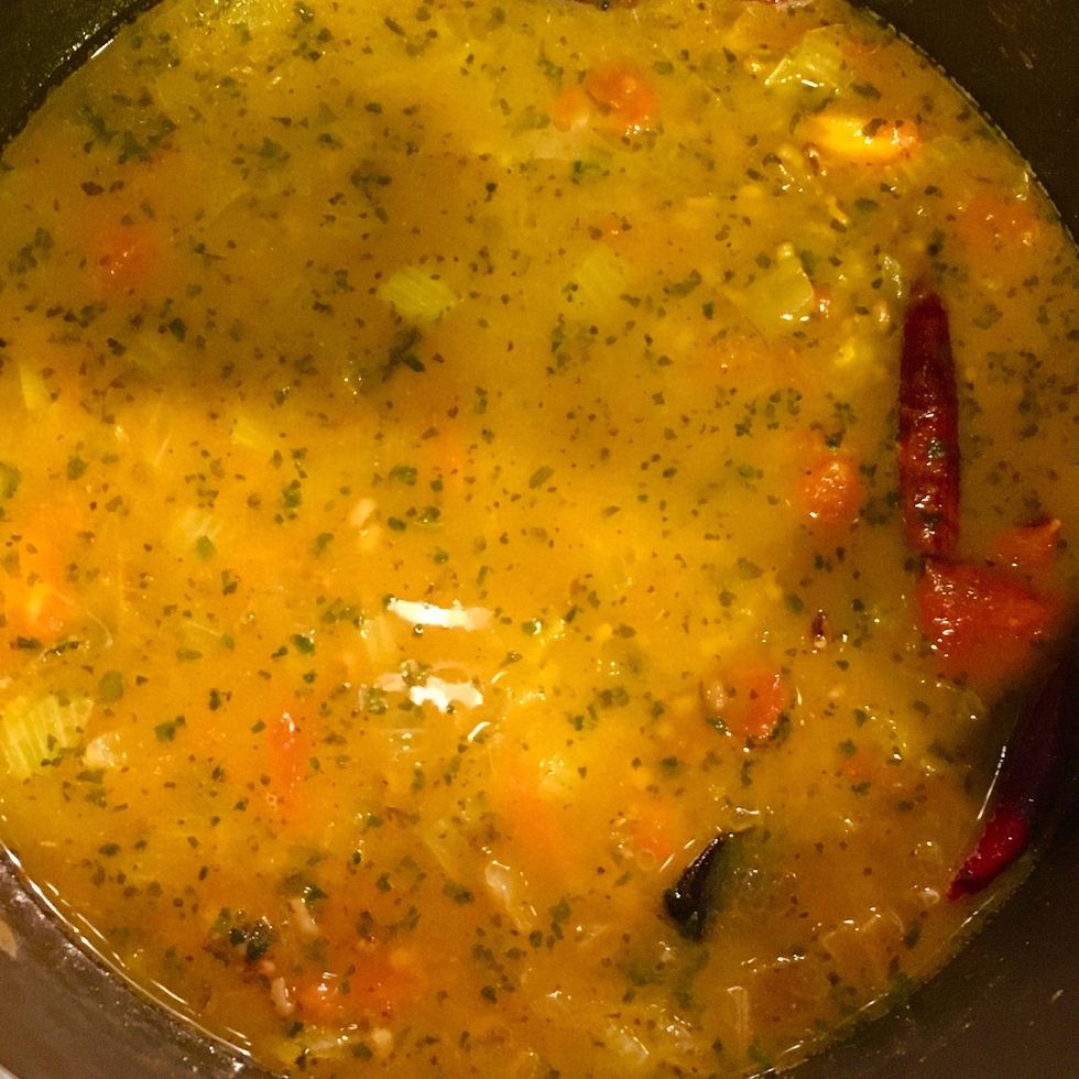 Now add 2 cups of water and let the beans cook. Should be done in about 15-20 mins. Add salt to taste.