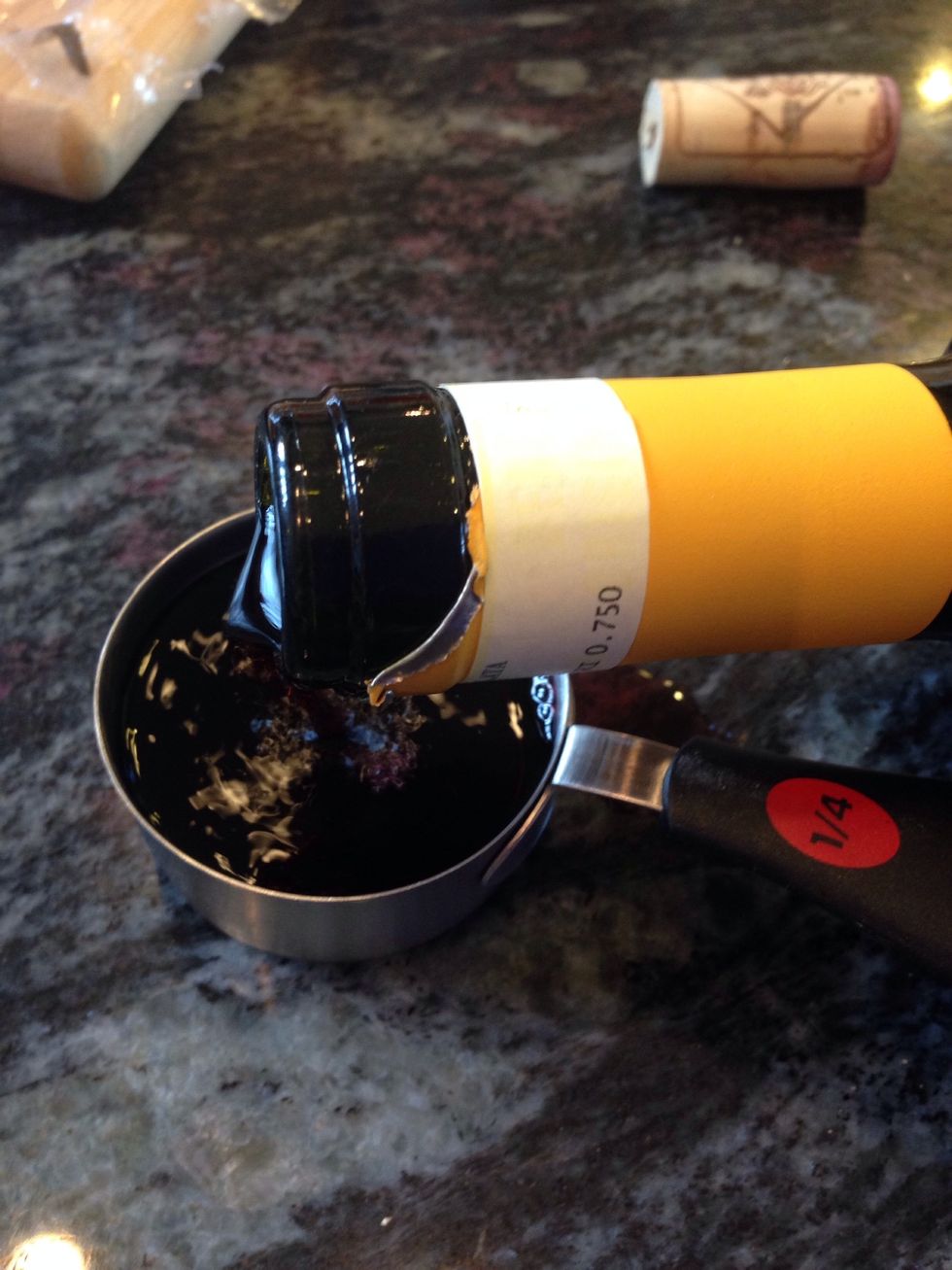 Now add 3 tablespoons of wine!