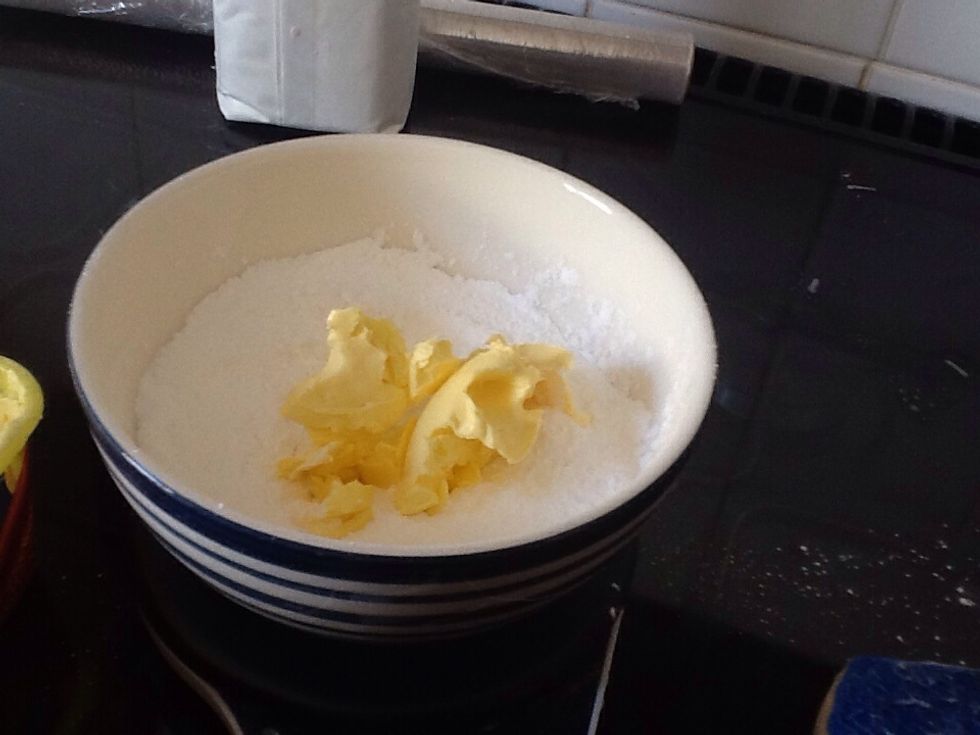 Now add 50 grams of butter