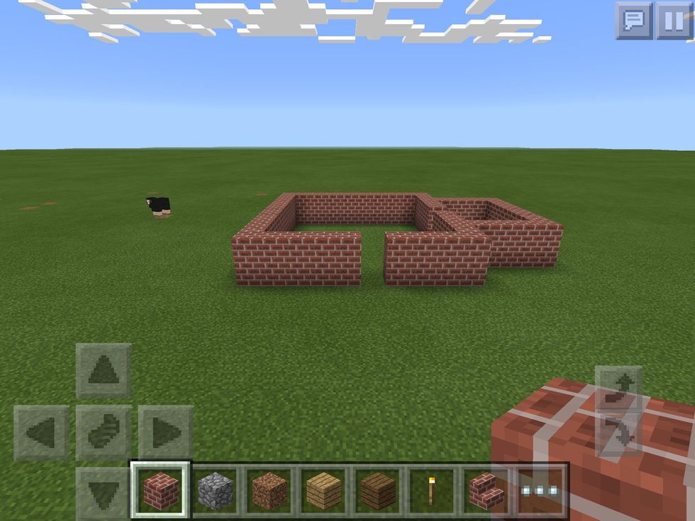 Now, add a layer of blocks.