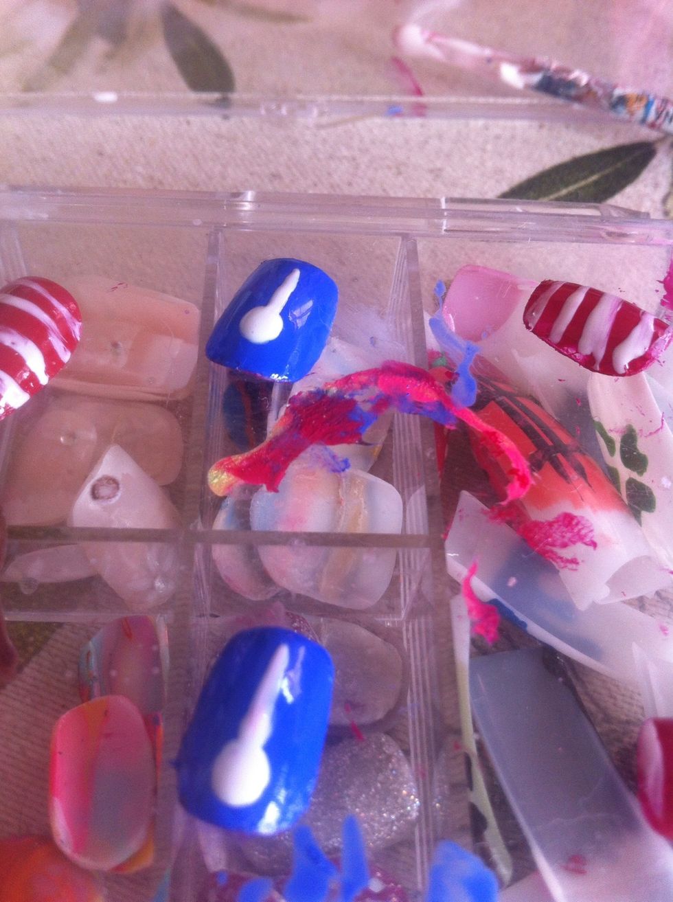 Now add a like coming down from the dot.