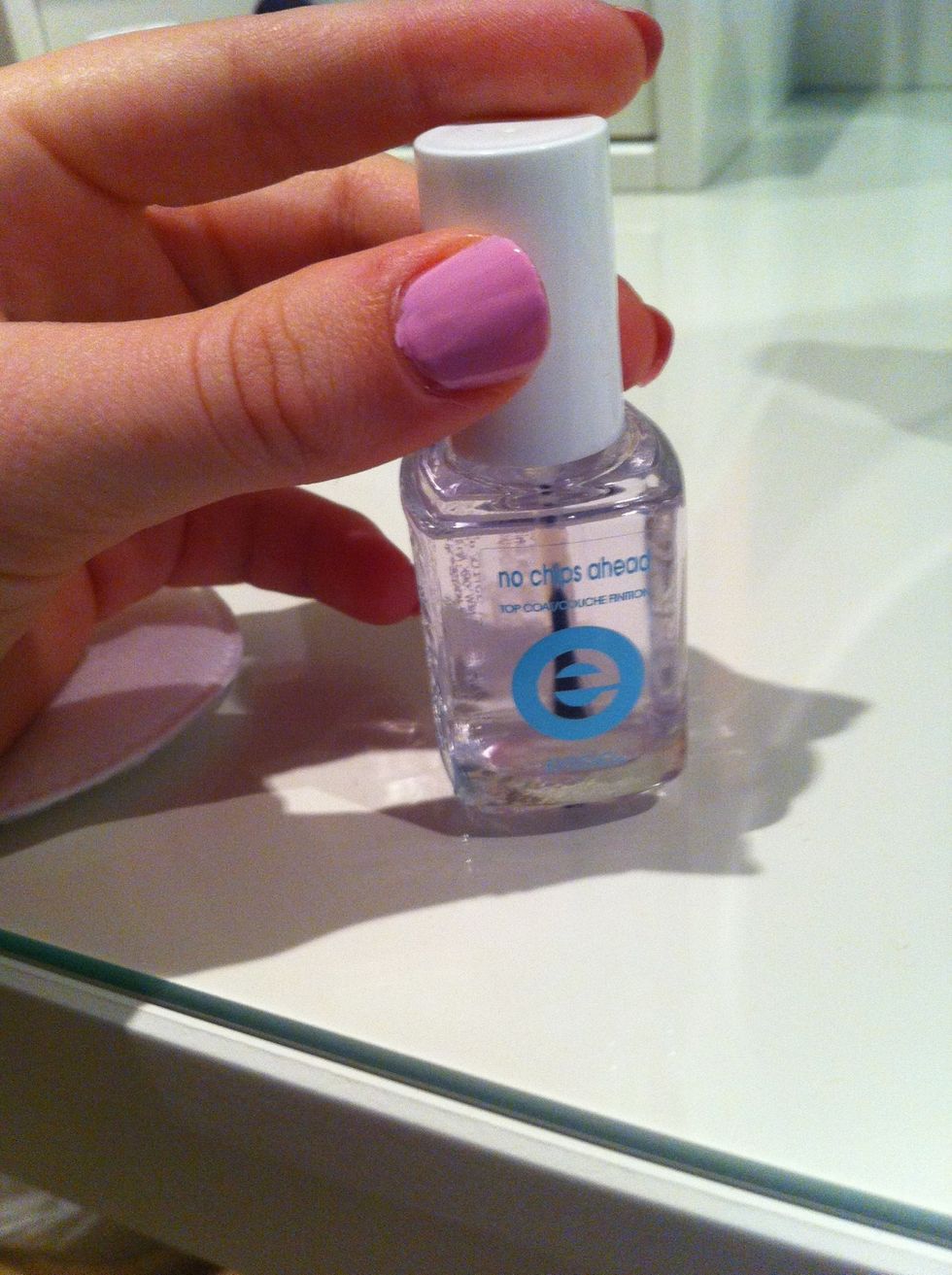Now add a top coat and you're done!!!