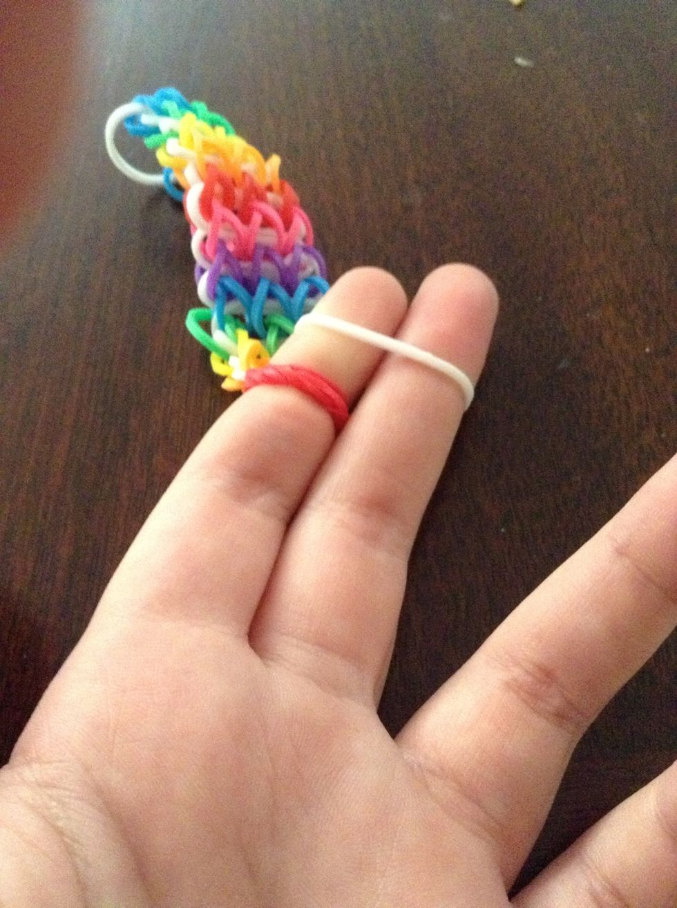 Now add a white band on top