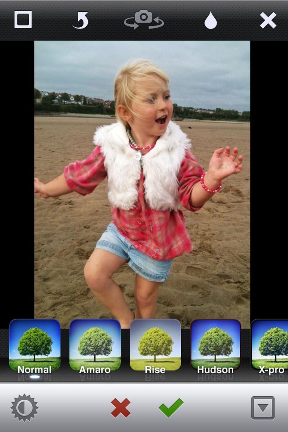 Now add any filters etc. you want. I'm keeping Isla as she is! \u263a