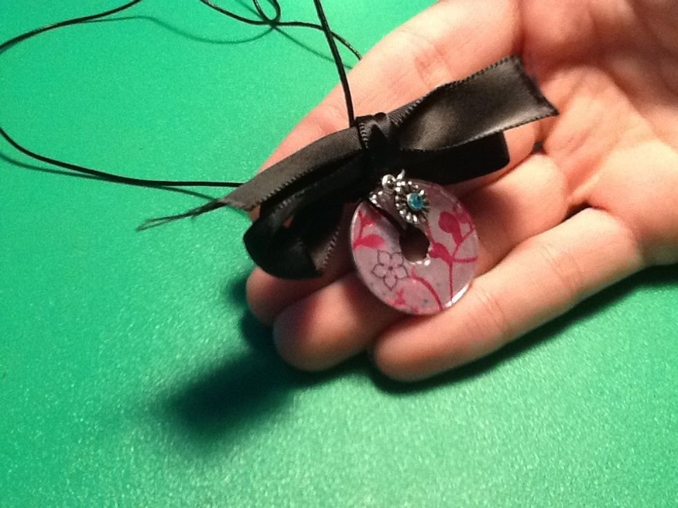 Now add charms,ribbon or anything you like!