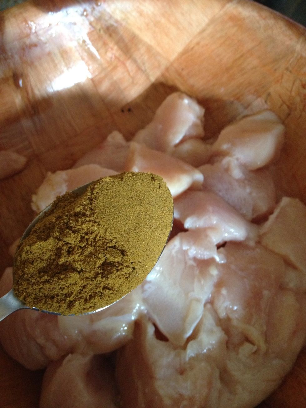 Now add curry masala 1/2 tsp