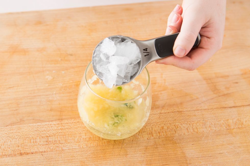 Now add in your crushed ice.