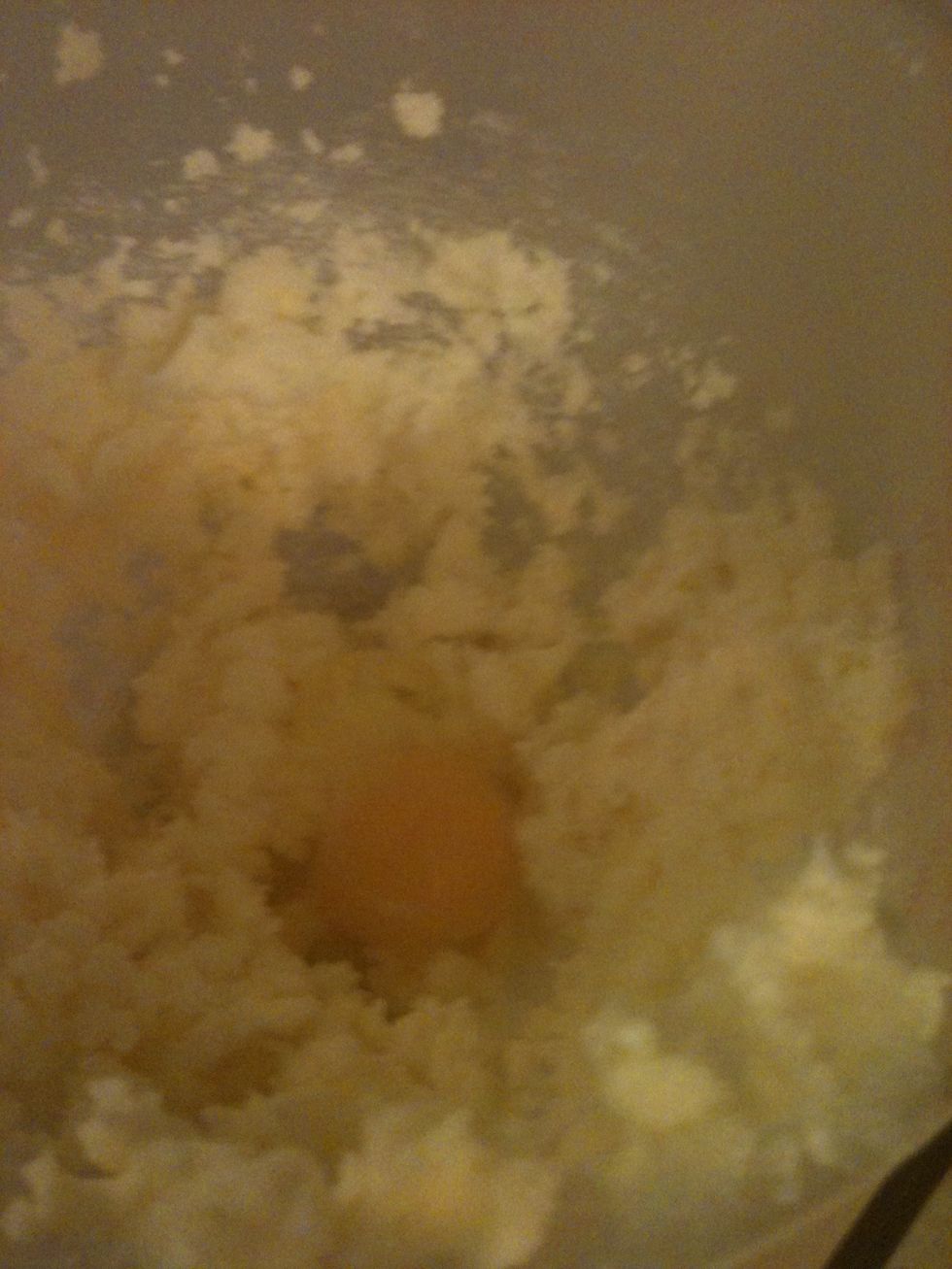 Now add one egg