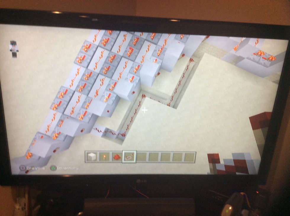 Now add redstone and place repeaters as needed.