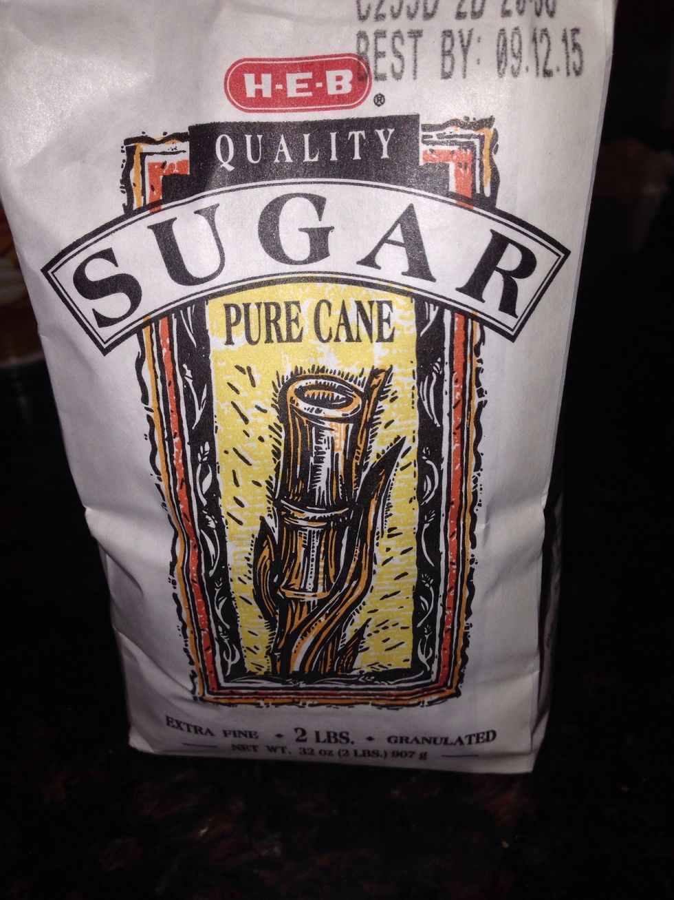 Now add the 1 1/2 cup sugar to batter while mixing at the same time.