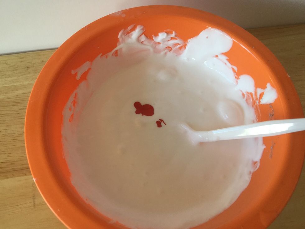 Now add the dye