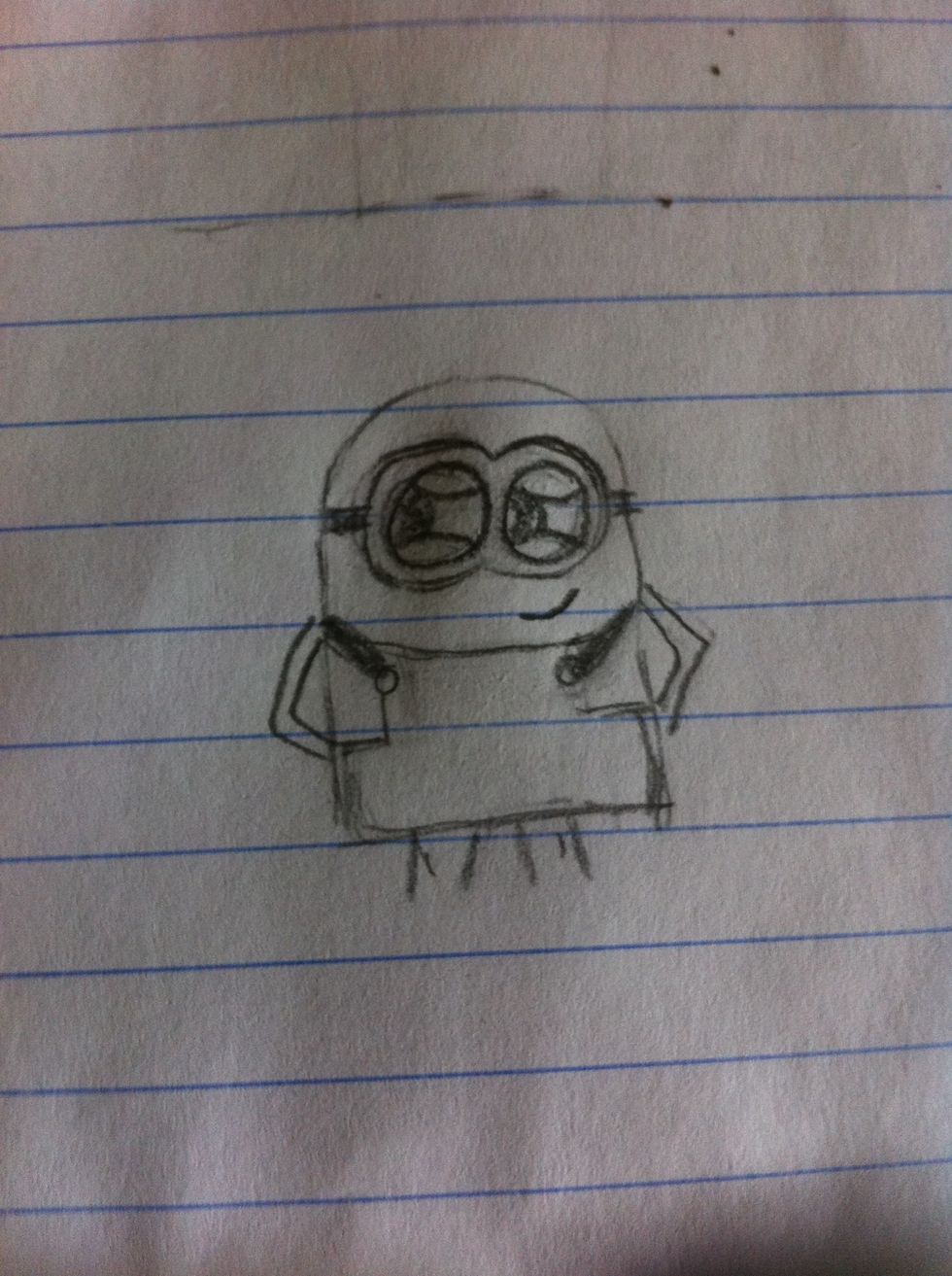 Now add the eyelids and eyes and the smile