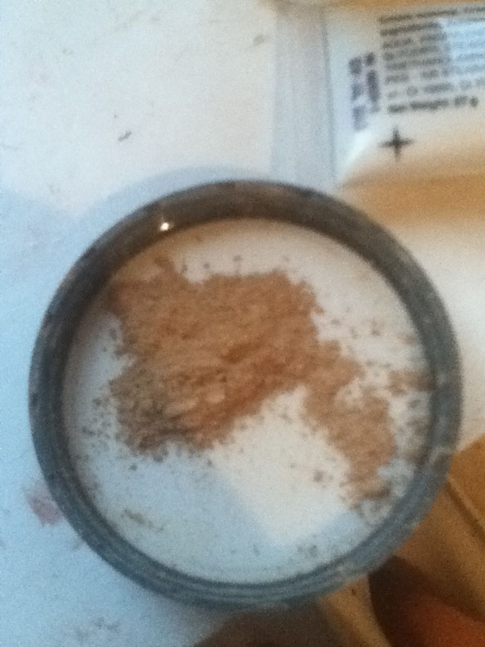 Now add the mineral foundation. Mine is quite dark so i will be using the white foundation to lighten it later.