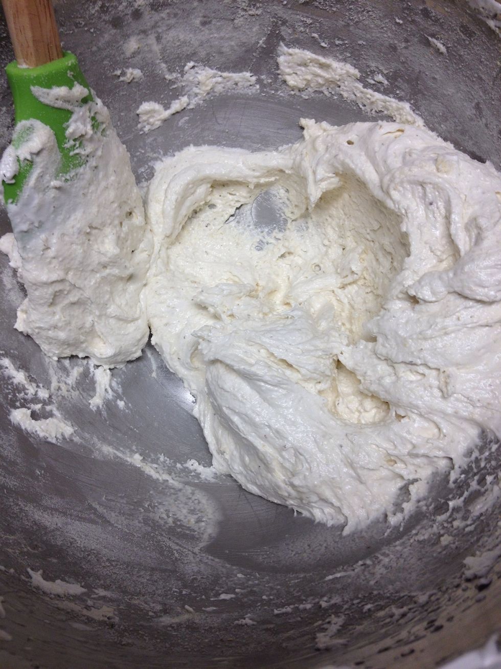 Now add the second half of the almond