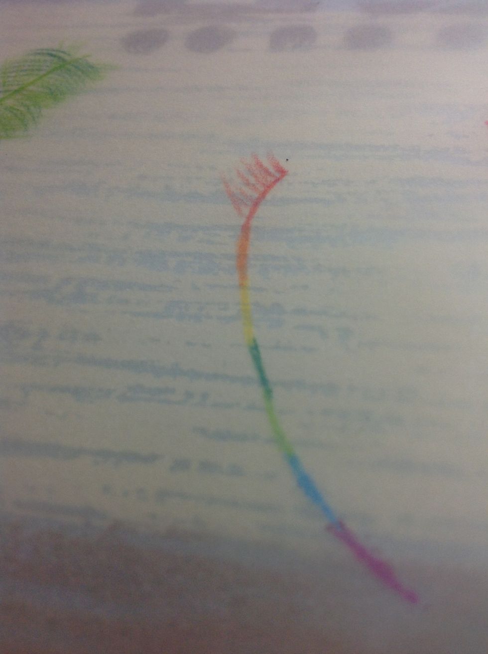 Now, add the strokes up till the red center line end.