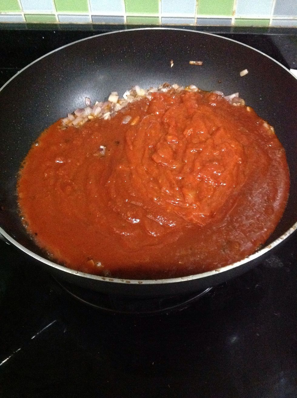 Now add them both to the pan.