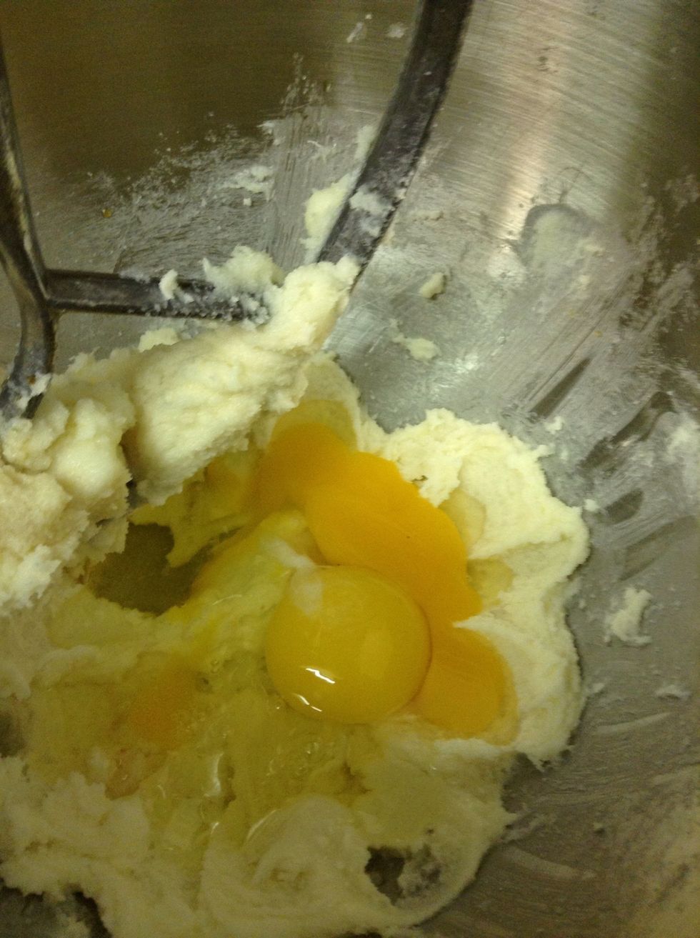 Now add two eggs.