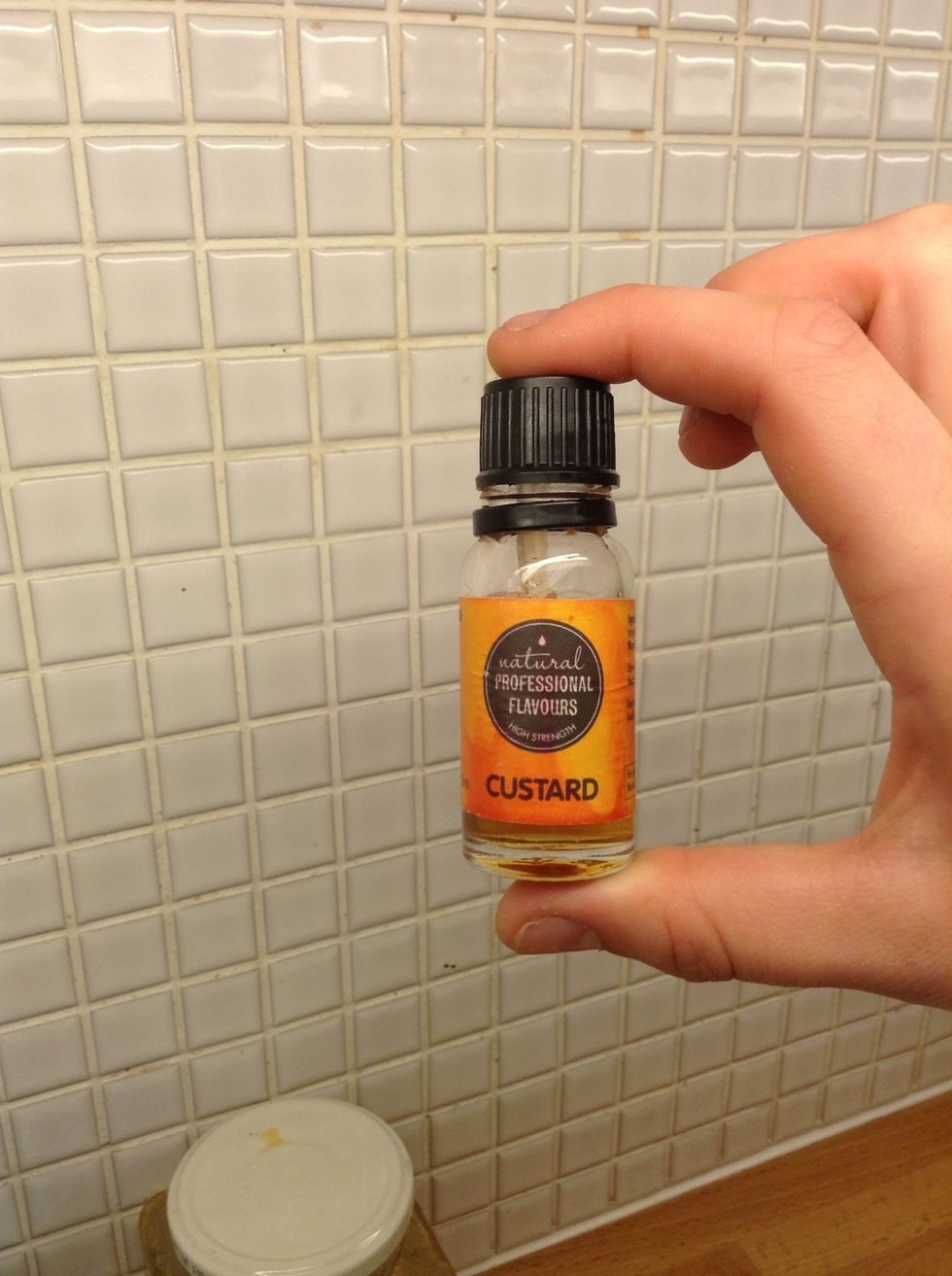 Now add your custard essence (it's not on the blog as it's a new addition)