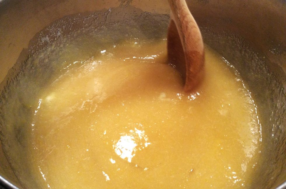Now add your eggs and vanilla to the oil/sugar mixture and mix until blended.