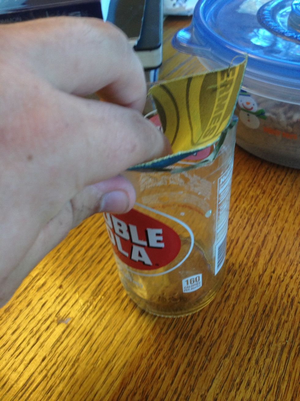 Now all you have to do is sand down the edges of the glass.