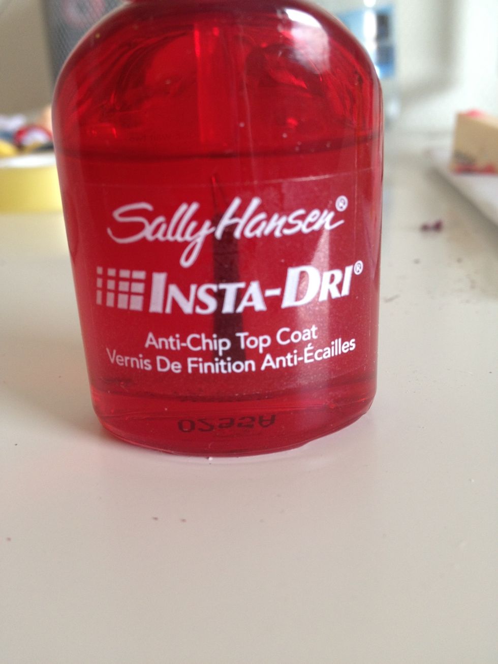 Now apply a top coat to smooth it all out