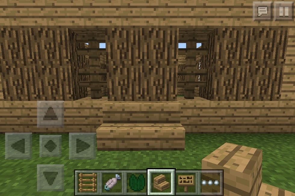 Now at one side wreck the two middle oak wood