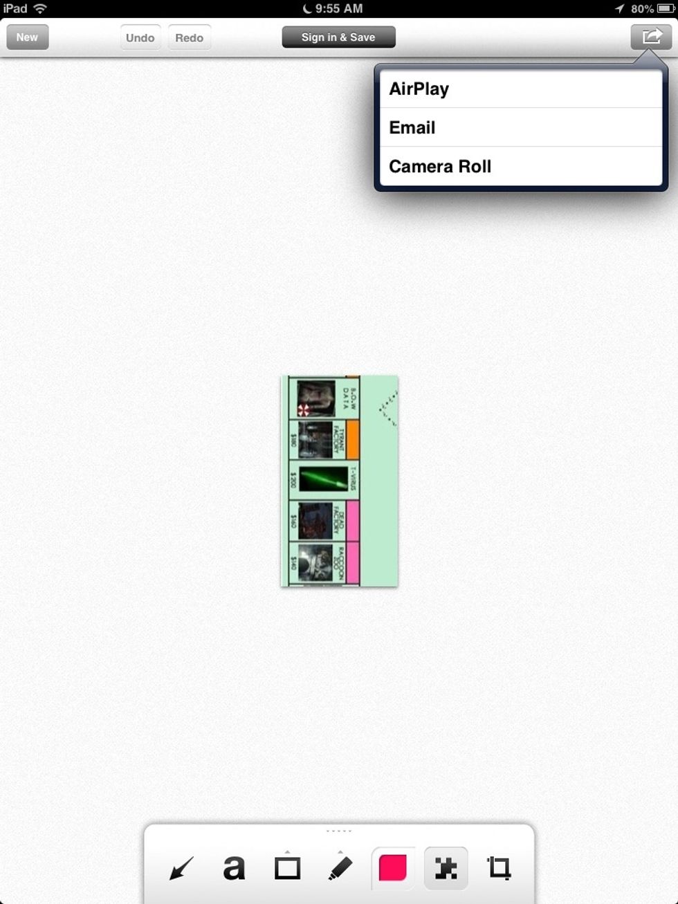 Now at the top is a box with a arrow coming out of it. Click it. Now do what you want