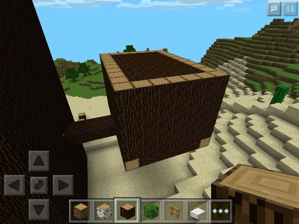 Now at this part I was creative and I made a little room