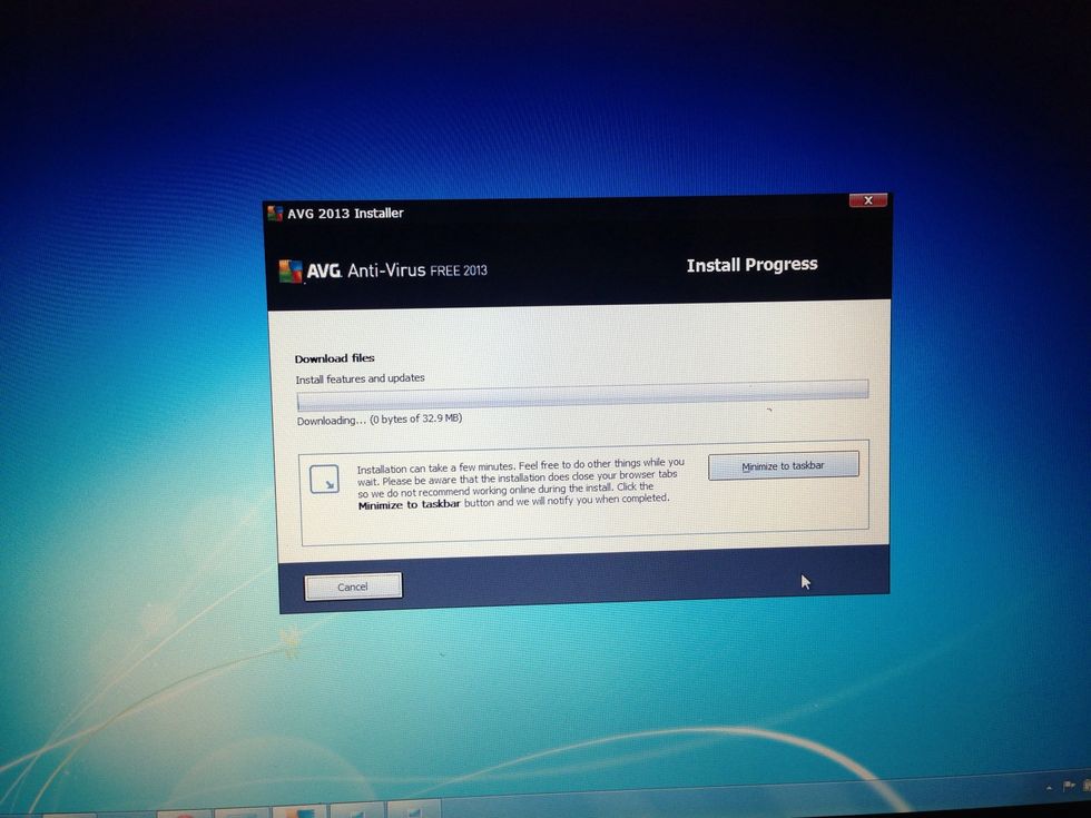 Now AVG will install on your computer.