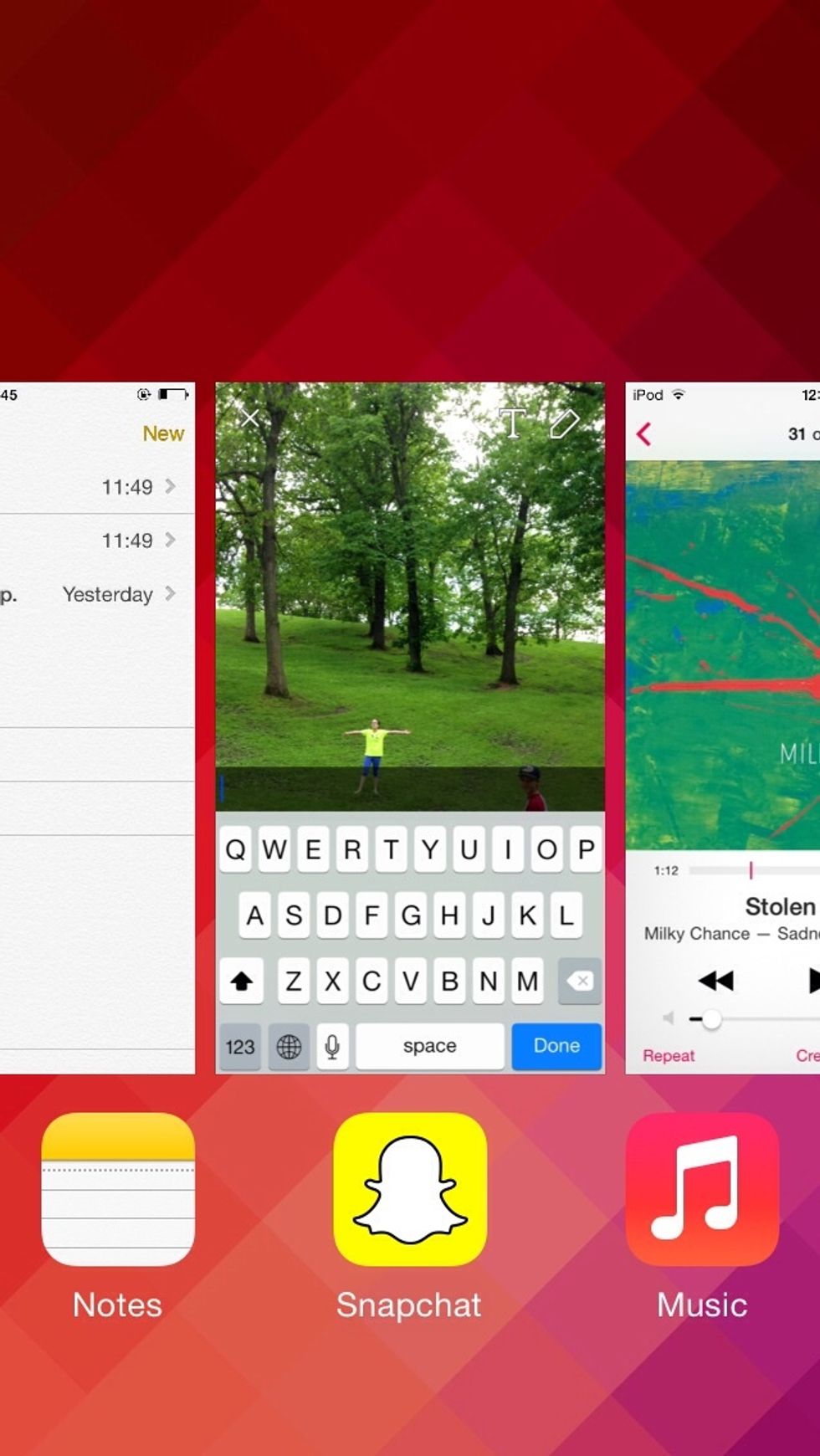 Now back to Snapchat.