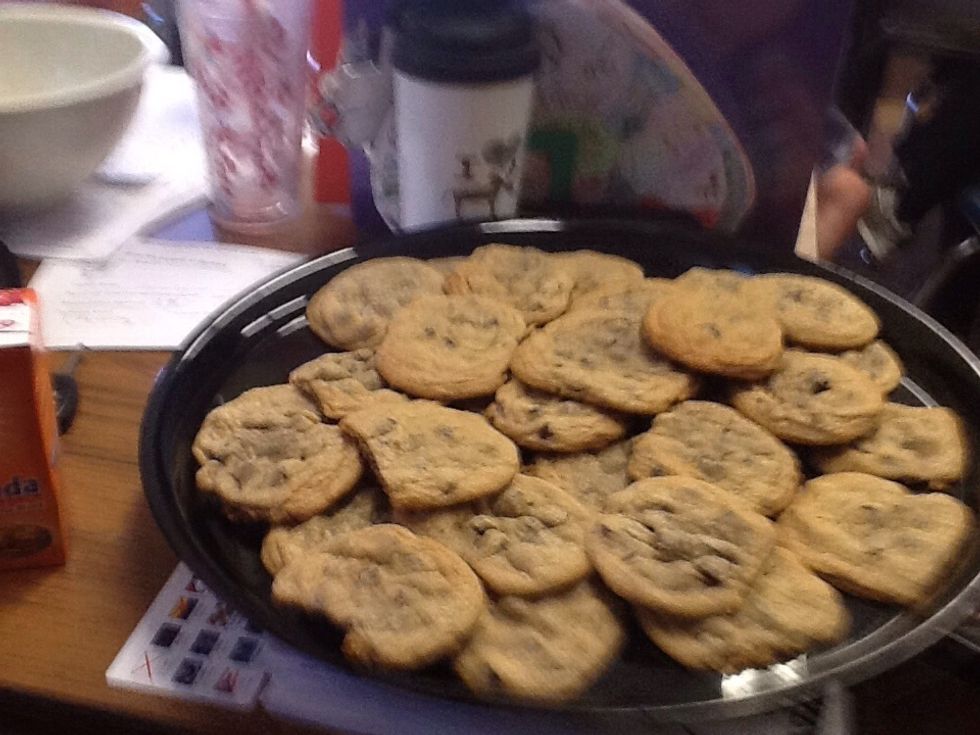 Now bake. Cookies should look like this picture