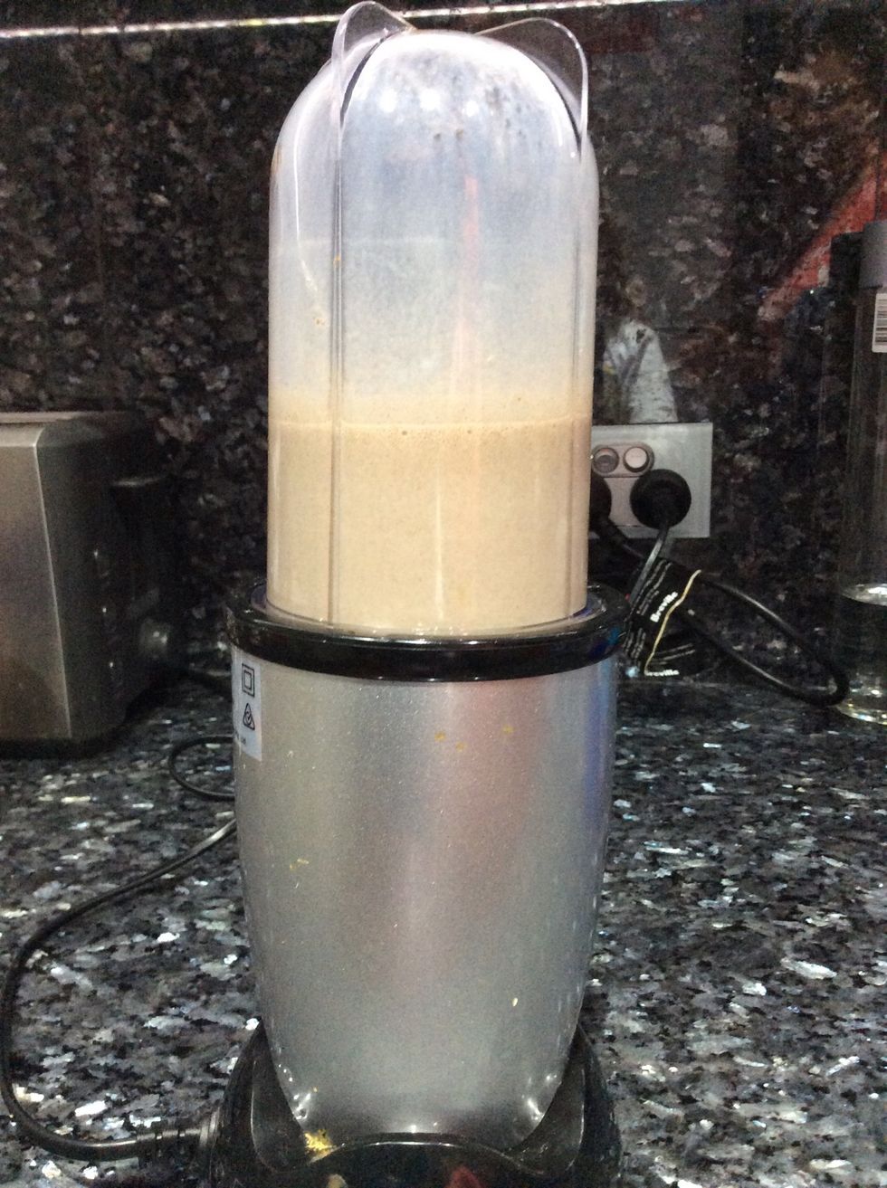 Now blend your shake until it looks smooth