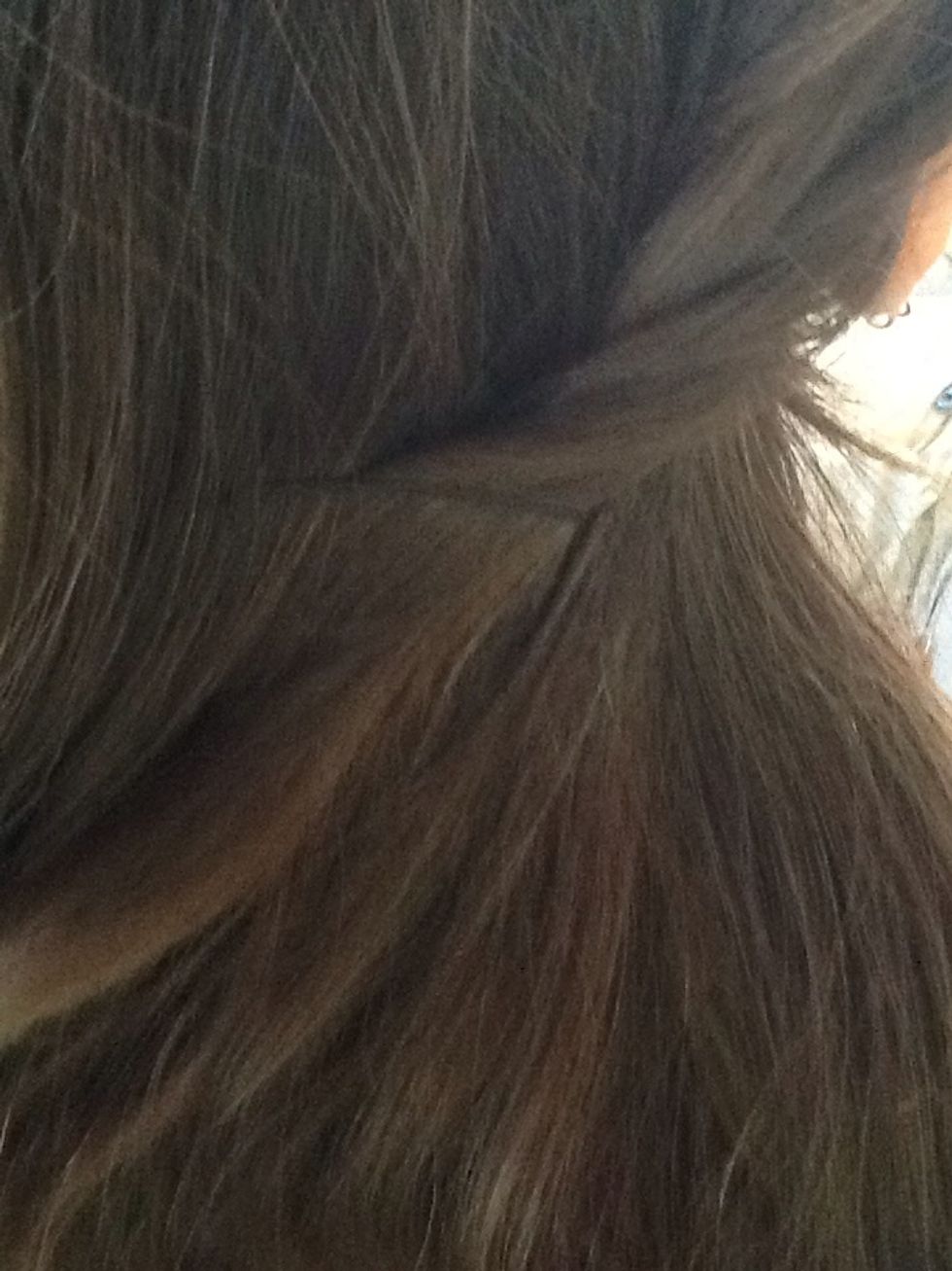 Now, bobby pin it back.