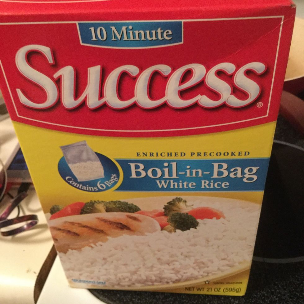 Now boil sum water your rice