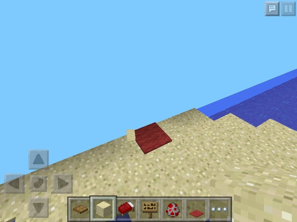 Now break the bottom sand block and one should fall maybe 2 I don't know?