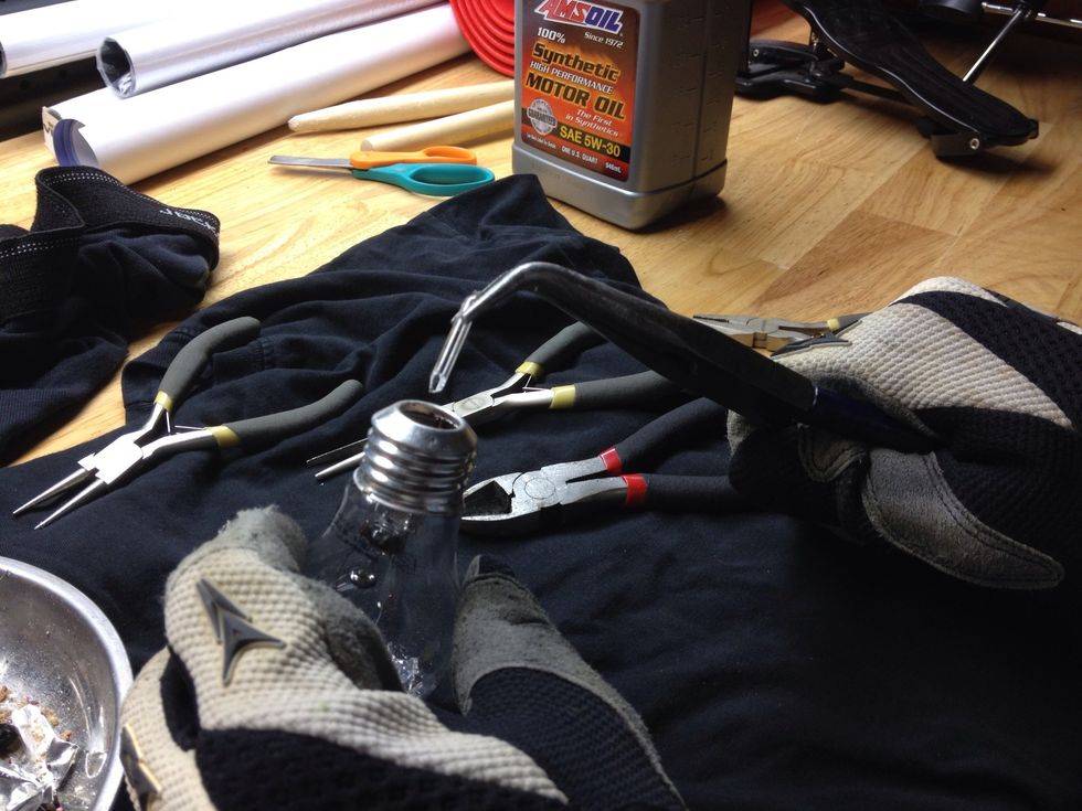 Now break the rod in the middle and pull it out.