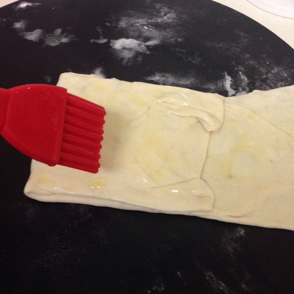 Now bring it out from both sides left and right, one at a time