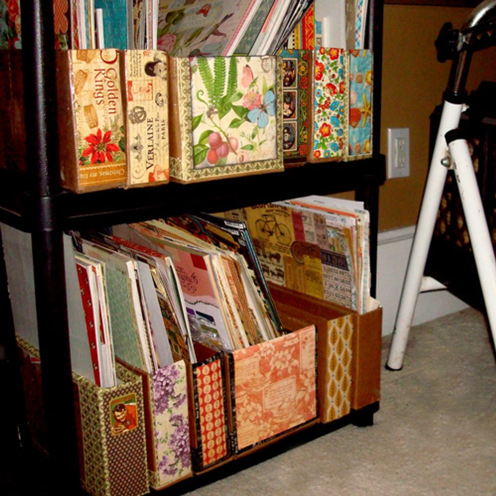 Now buy more paper to fill your frugal and functional paper storage :)