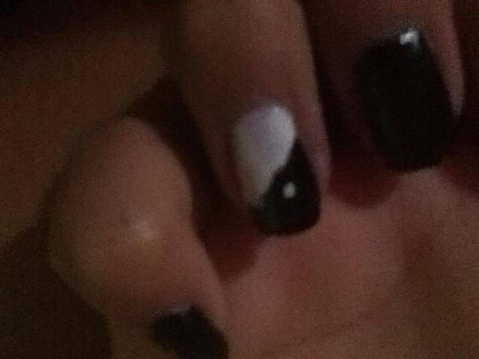 Now Carefully Dot The Bobby Pin Into The The Black Side.